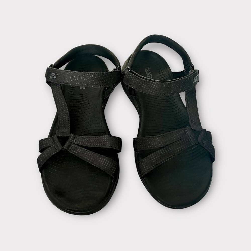 SOLD*********Skechers On the GO 600 Brilliancy Sandals Size 10 Black SN 15316 - Picture 7 of 16